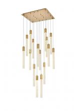 Elegant 2066G30SG - Weston 16 Lights Pendant in Satin Gold