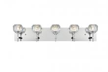 Elegant 3509W32C - Graham 5 Light Wall Sconce in Chrome