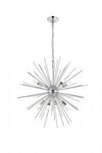  LD5051D30C - Timber 8 Light Chrome Pendant