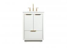 Elegant VF19424WH - 24 Inch Single Bathroom Vanity in White