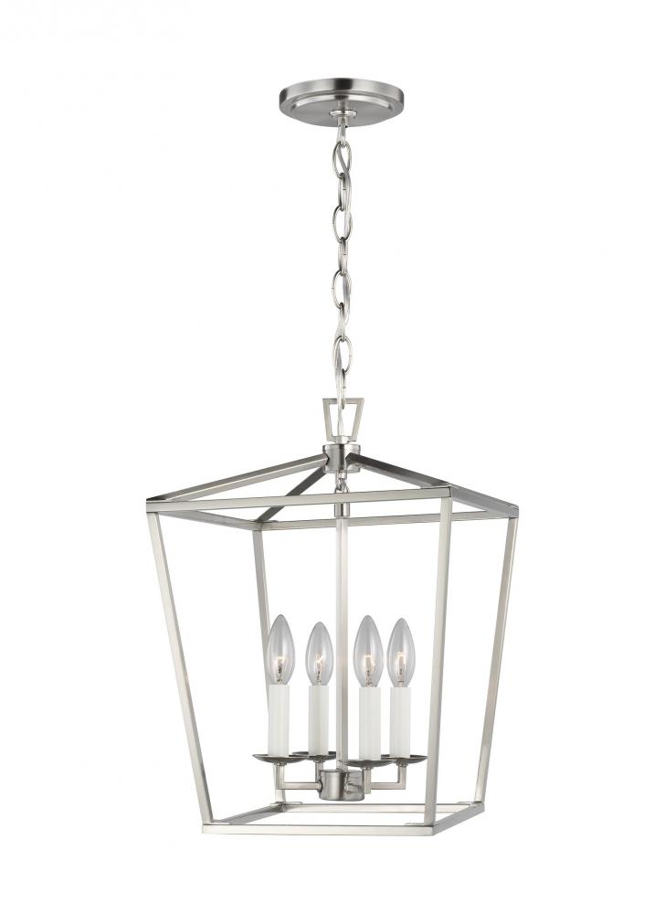 Dianna 4-light indoor ceiling pendant hanging light in brushed nickle