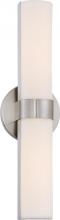 Nuvo 62/732 - Bond - Double LED Vanity with White Acrylic Lens - Brushed Nickel Finish