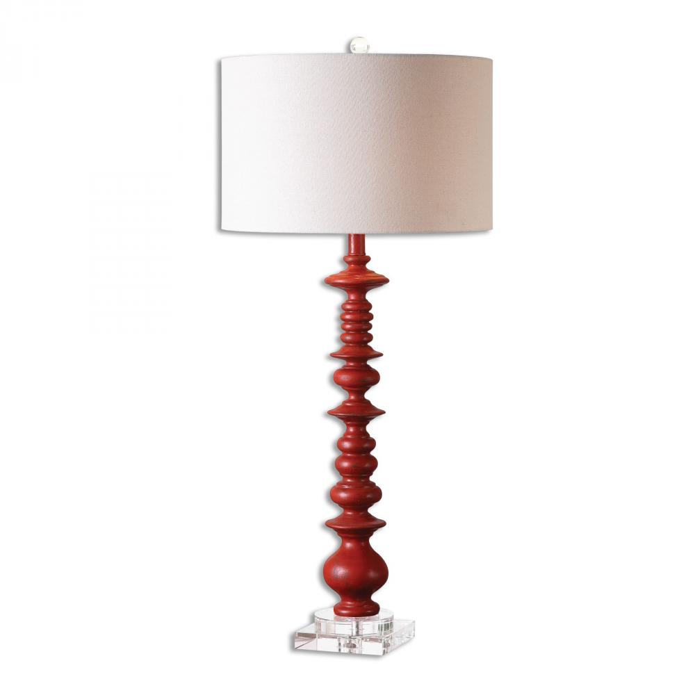 Uttermost Adena Aged Red Table Lamp