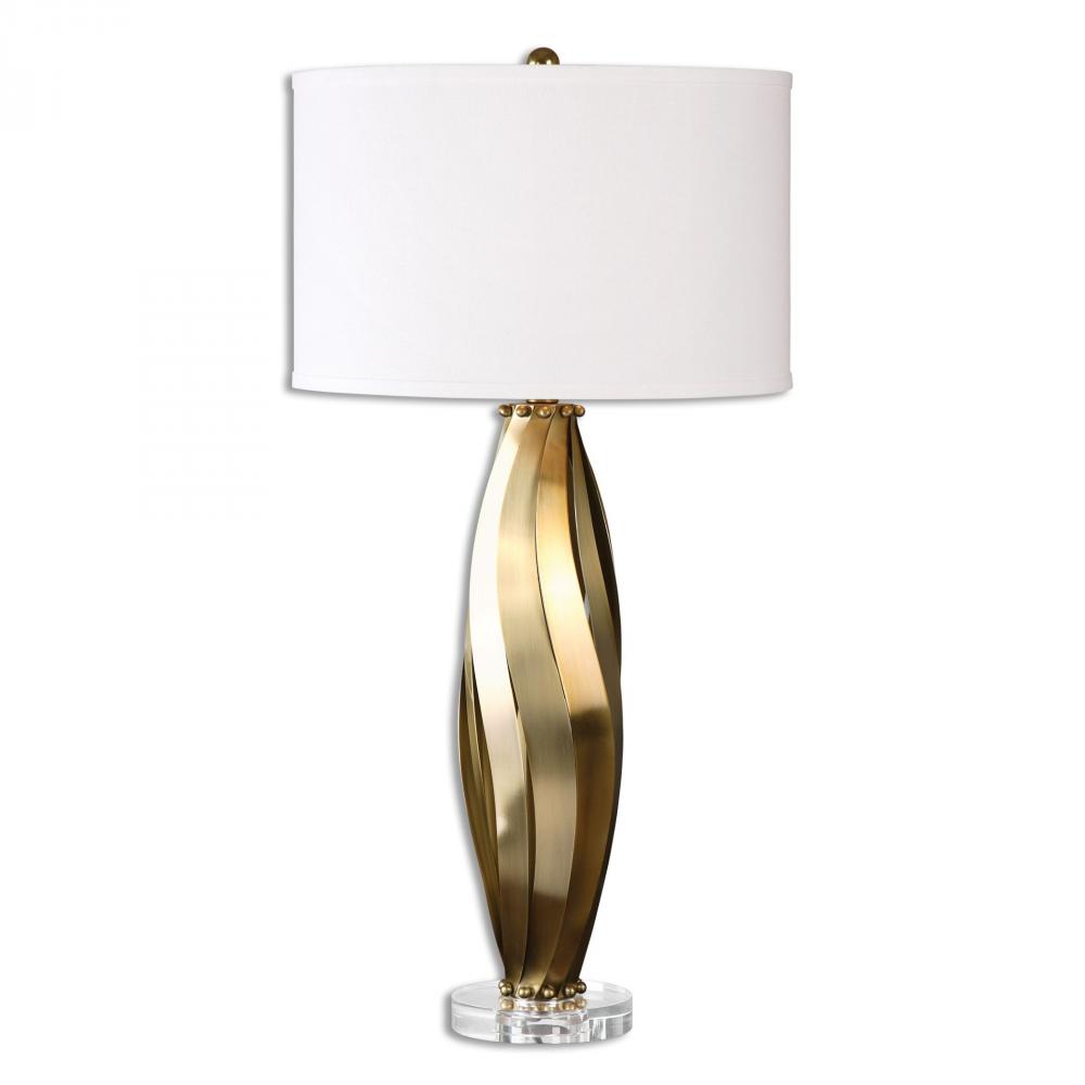 Uttermost Volos Wavy Brass Table Lamp