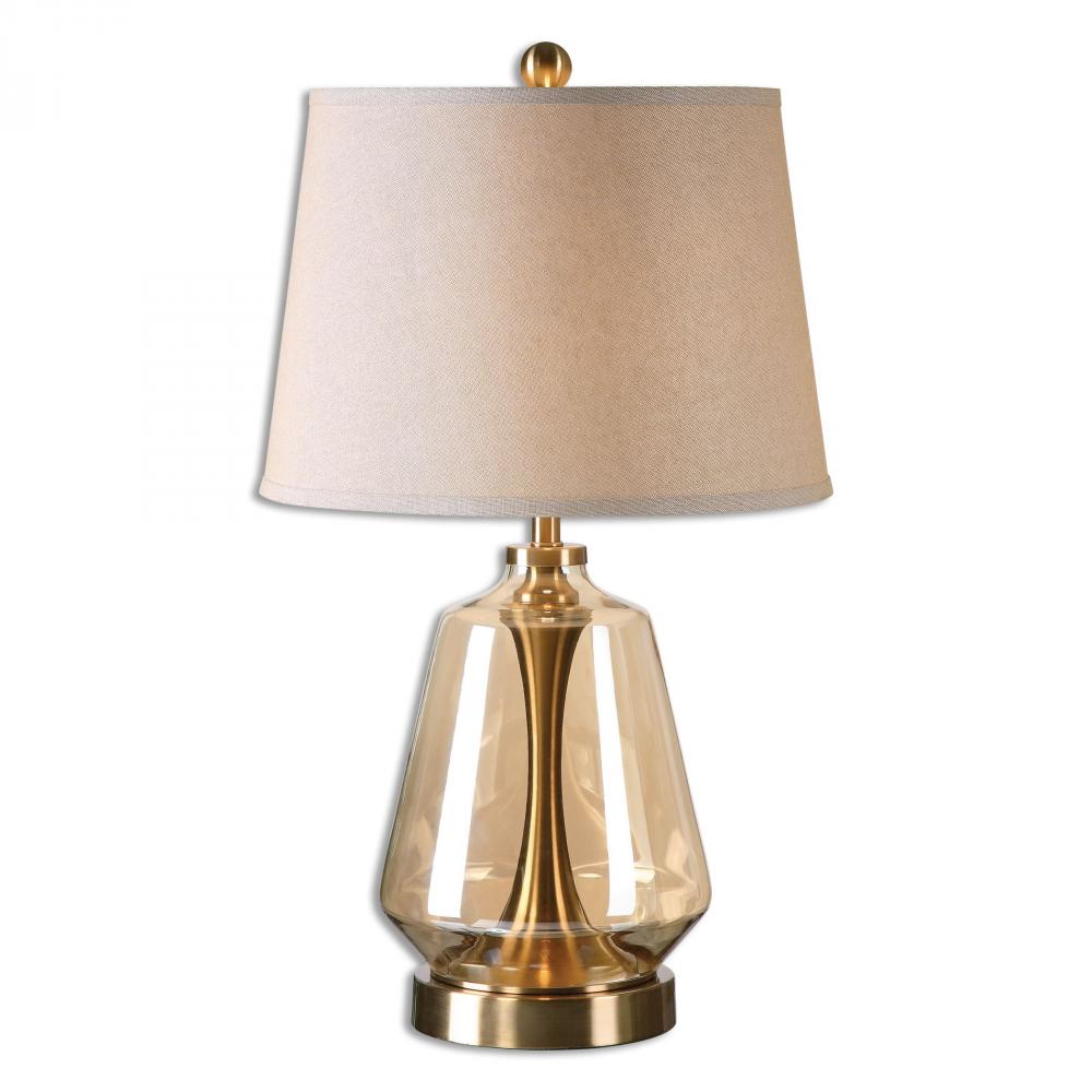 Uttermost Dacono Amber Glass Table Lamp