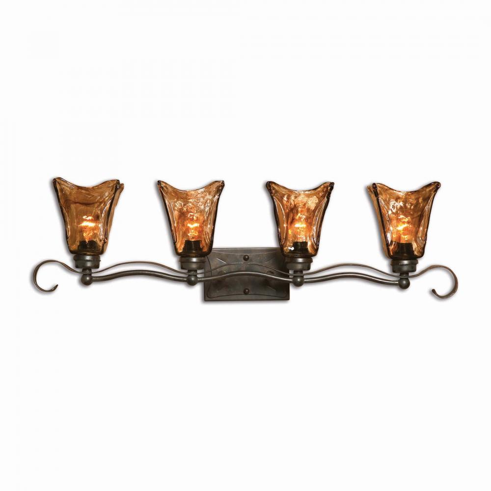 Vetraio 4 Light Bronze Vanity Strip