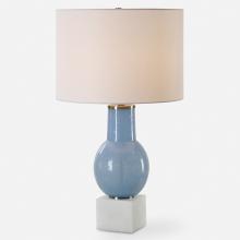 Uttermost 30297-1 - Clear Sky Blue Glass Table Lamp