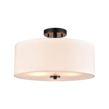  CN290286 - Thomas - Oakland 16'' Wide 2-Light Semi Flush Mount - Black