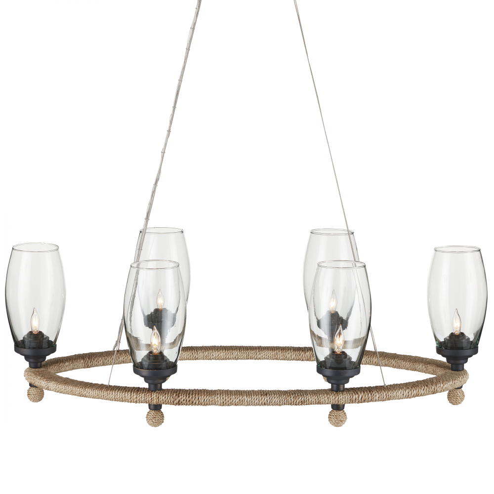 Hightider Glass Oval Chandelier