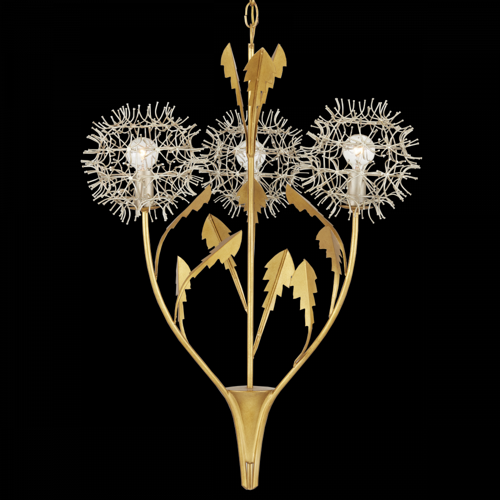 Dandelion Silver & Gold Pendant