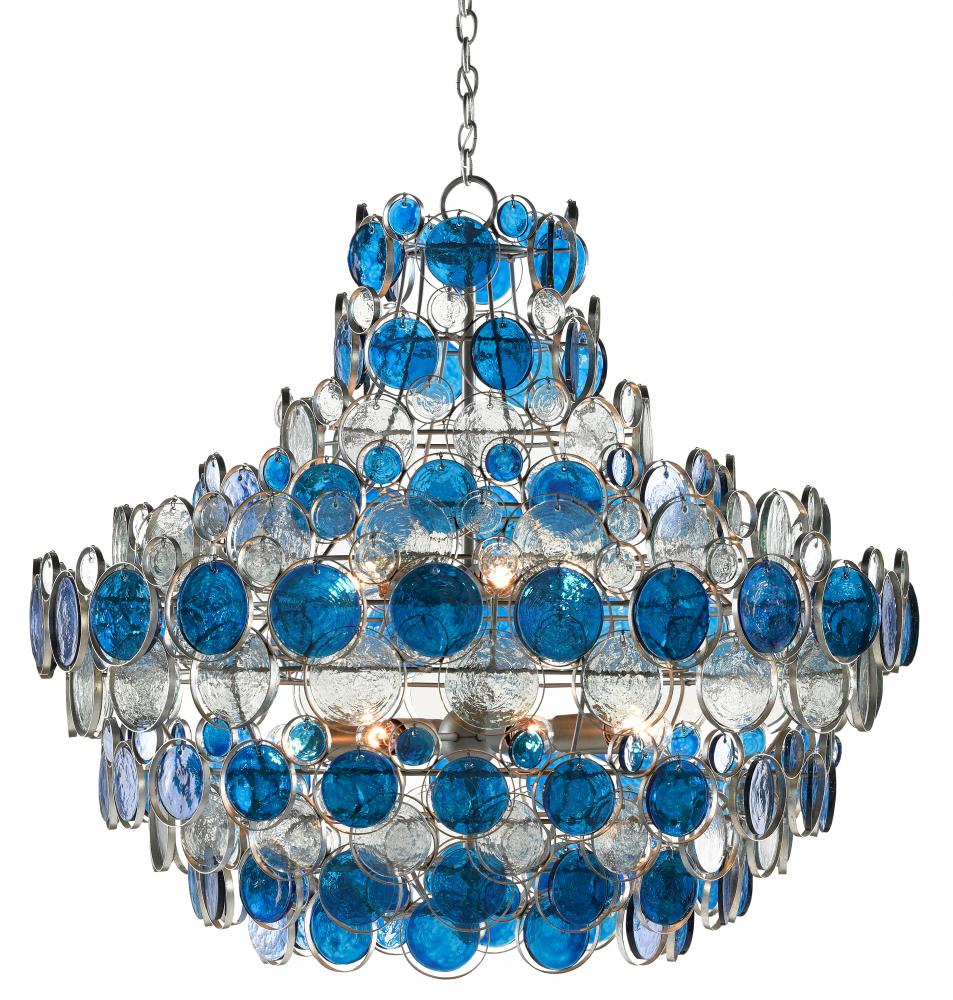 Galahad Large Blue Chandelier