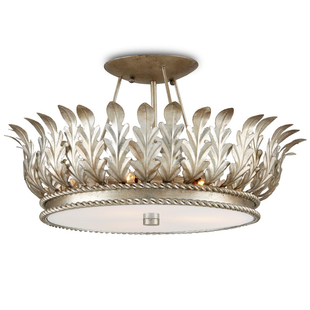 Biddulph Silver Semi-Flush Mount