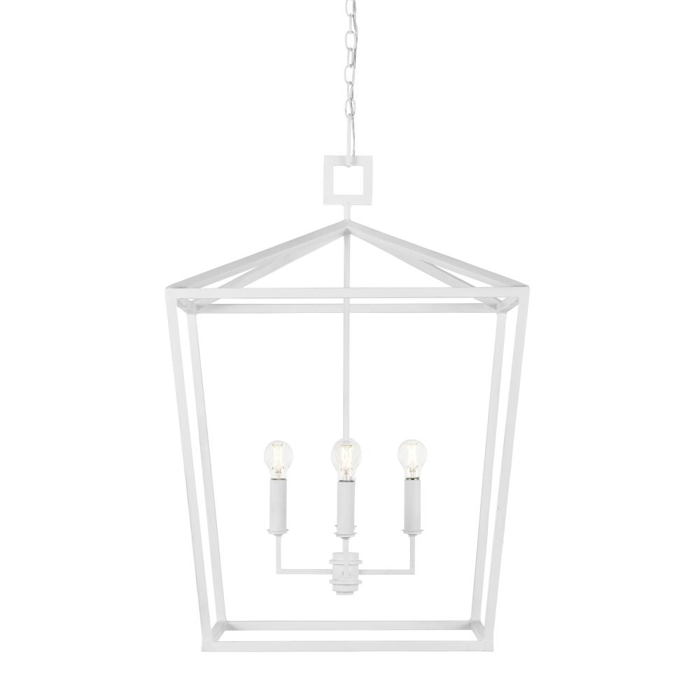 Denison Grande White Lantern