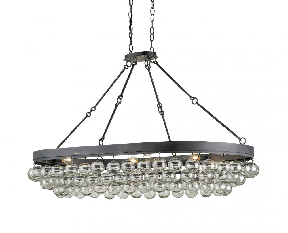 Balthazar Glass Oval Chandelier