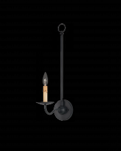 Currey 5000-0263 - Saxon Single-Light Black Wall Sconce